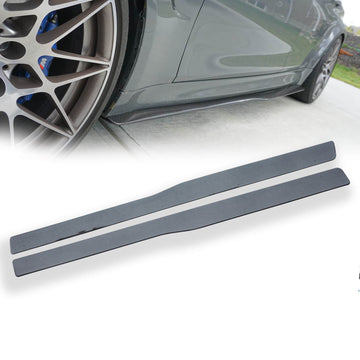For BMW F80 M3 F82 M4 Side Skirts M Performance Style 2013-2018 Gloss Black